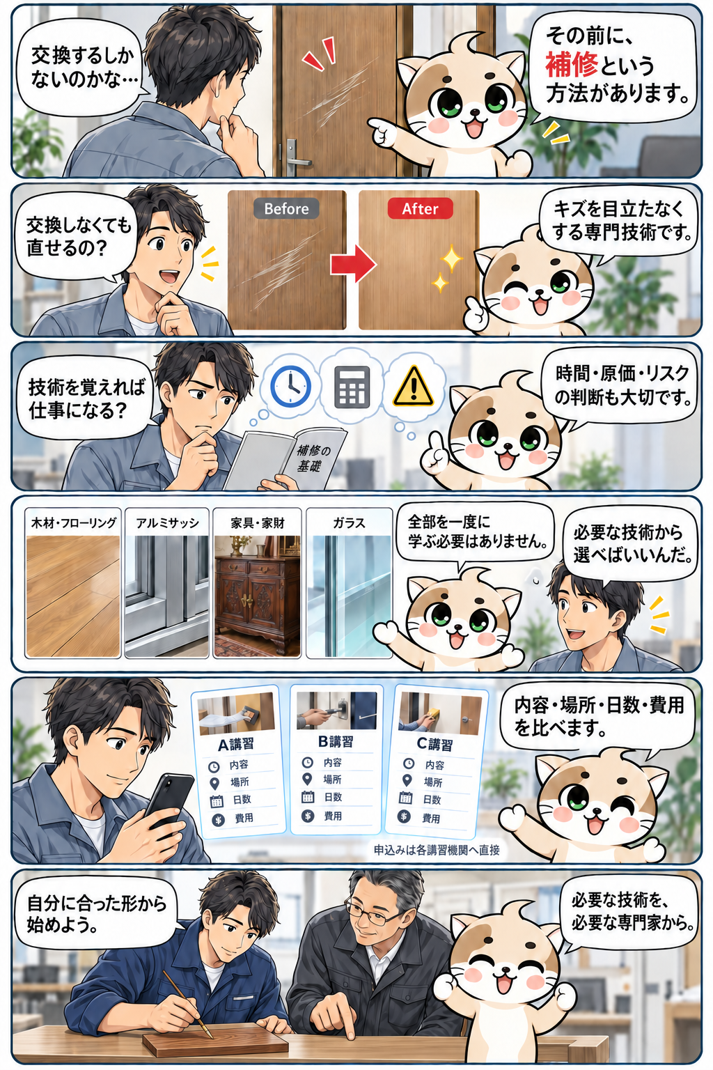 トーくんが案内するリペアという仕事の漫画