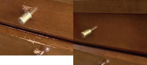 家具のキズ補修 BEFORE / AFTER